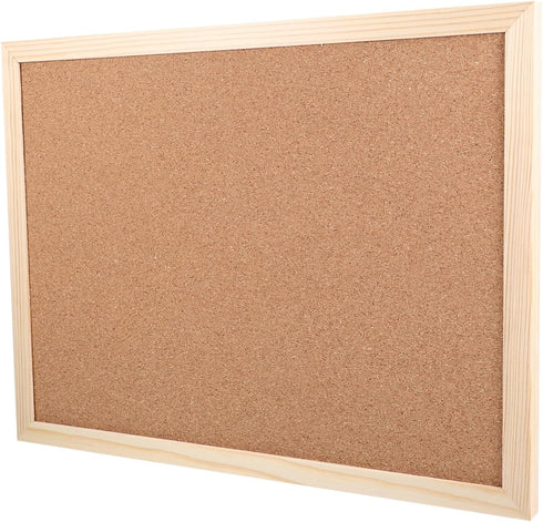 NUOBESTY Cork Board 30x40cm Dual Sided Bulletin Board Wall-Mounted Presentation Message Notice Pin Board Hanging Memo Board for Office Home S-choo...