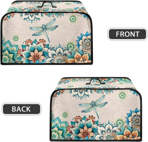Slow Cooker Cover 8 qt Boho Flower Crock for Pot Cover Keep Small Kitchen Appliance Clean Washable Appliance Cover...