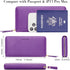 VOCUS Womens Wallet RFID Blocking Zip Around Wallet PU Leather Large Travel Long Purse Credit Card Holder with Wristlet...