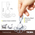 Troika Patent – KYR60/MC – Keyring – incl. Carabiner – 6 Exchangeable Rings – Metal/Brass– matt – Chrome Plated – unisex-adult, Silver – TROIKA-Or...