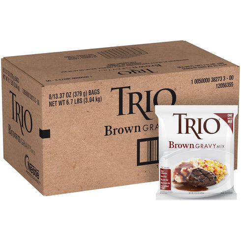 Trio Gravy Mix, Brown Gravy, Holiday Roasts, Dehydrated, Just Add Water, 13.37 oz Bag...