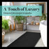 Genteele Memory Foam Bath Mat Non Slip Absorbent Super Cozy Velvet Bathroom Rug Carpet (17 inches X 24 inches, Black)...