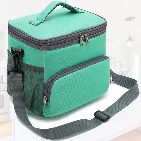 Insulated Lunch Bag for Adult/Women/Men, Reusable Large Lunch Box Cooler Soft Tote, Thermal Meal Prep Lunch Pail with Adjustable Shoulder Strap fo...