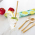 Totally Bamboo Take Along Reusable Bamboo Utensil Set with Straw, Dishwasher Safe, Pineapple Design...