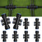 8 Pcs Irrigation Fittings 1/4 Inch Irrigation Parts 6 Way Drip Irrigation Tube Fittings for Irrigation Pipe...
