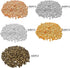 Round Spacer Beads, 2500pcs 3mm Metal Beads Tiny Ball Beads Loose Beads for Jewelry Making, 5 Colors...