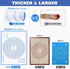 Large Silicone Pastry Mat Extra Thick Non Stick Baking Mat with Measurement Fondant Mat, Counter Mat, Dough Rolling Mat, Oven Liner, Pie Crust Mat...