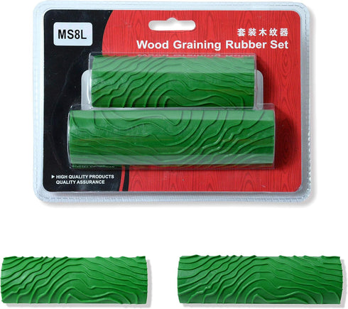 Wood Graining Painting Tool, Rubber Empaistic Wood Grain Tool Household Wall Art Paint(MS8L)...