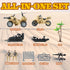 Army Men Action Figures with Military Vehicles Toys Playset, Army Toys with Military Boats, Protective Net,Small Pistol, Soldier Toys for Kids Boy...