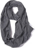 Infinity Loop Solid Color Scarf With Hidden Zipper Pocket For Women - Lightweight Travel Neck Wrap...
