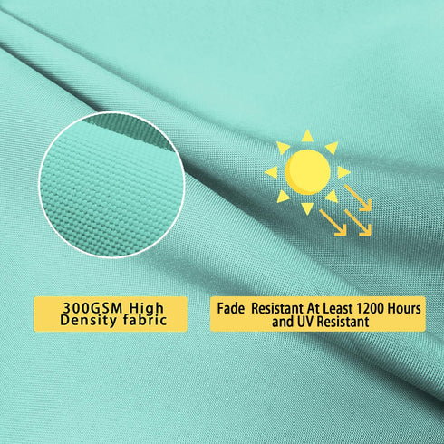 All Smiles Outdoor Waterproof Throw Pillow Covers 20x20 Set of 2 Teal Decorative Patio Tent Bed Sofa Living Room Furniture Sunbrella Cushion Cases...