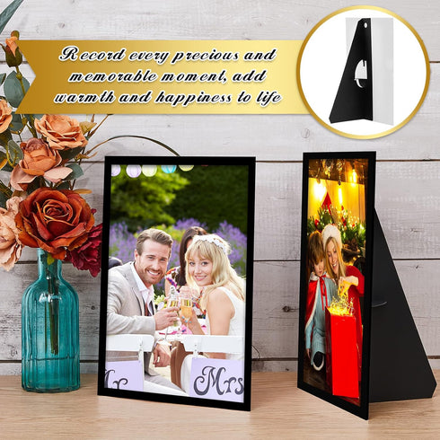 12 Pack 10 Inch Poster Stand Self Stick Easel Back Poster Board Stand Convenient Peel and Stick Self Adhesive Easels Display Cardboard Sign Stand ...