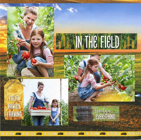 Reminisce (REMBC) In the Field Scrapbook Collection Kit, Multi Color Palette...