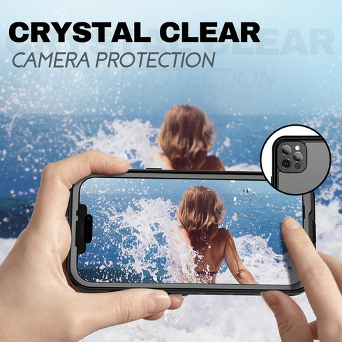 BEASTEK Waterproof iPhone 12 Pro Case,TRE Series Shockproof Dustproof Underwater IP68 Case with Built-in Screen Protector Full Body Protective Cov...