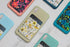 Luli Prints Stick-On Fabric Phone Wallet, Slim Credit Card Holder & Sticky Wallet Attachment for Phone Case, Stylish & Cute Wallet for Phone Case,...