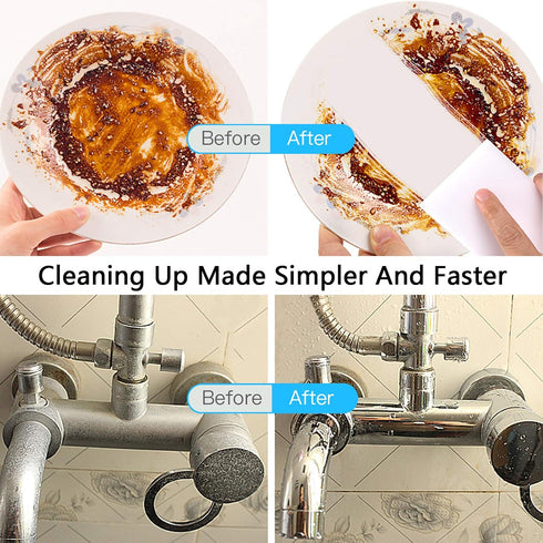 100Pack Magic Sponge Eraser | Premium Melamine Sponge Foam | Multi-Functional Household Cleaning Sponge for Kitchen, Sink, Bathrooms, Walls, Vehic...
