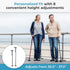 HurryCane Freedom Edition Foldable Walking Cane with T Handle...