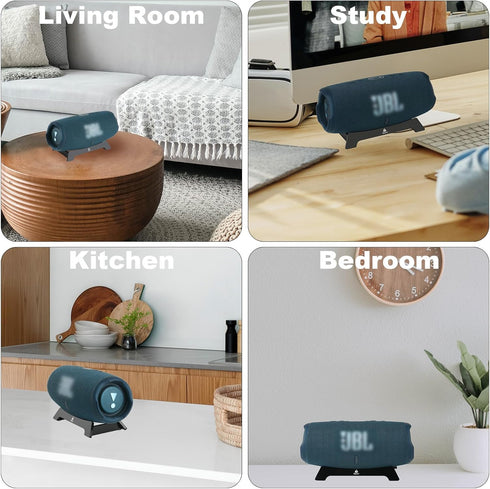 TXEsign Desktop Stand for JBL Charge 5/JBL Charge 4/JBL Charge 3 Bluetooth Speaker, Acrylic Table Holder Speaker Stand for JBL Charge Speakers Bas...