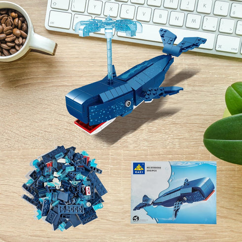 KAZI Sea Animal Building Blocks,Deep Sea Creatures Building Toy Sets,Ocean Animal Toys for Kids Ages 6 7 8 9 10 Plus,STEM Building Toys for Boys G...