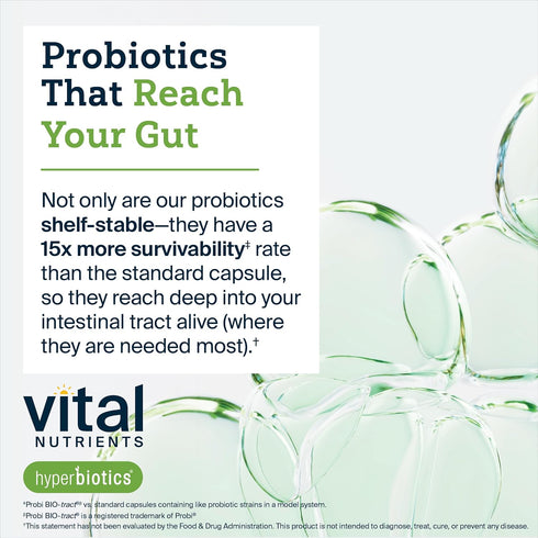 Hyperbiotics Vital Nutrients Bifidobacterium Probiotic | 7 Targeted Strains | Supports Immune and Digestive Health for Older Adults | Shelf-Stable...