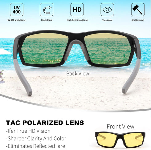 FEISEDY Polarized Sports Sunglasses for Men Women Youth Baseball Cycling Running Glasses UV400 Protection B0135...