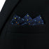 S&W SHLAX&WING Pocket Squares for Men Navy with Orange Dots for Men Suit 12×12...