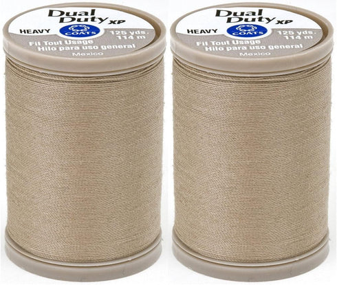 2-Pack - Coats & Clark Dual Duty XP Heavy Thread, 125-Yard, Dogwood...