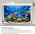YongFoto 72x18 Inches Tropical Fish Terrarium Background Deep Sea Marine Coral Polyester Aquarium Background Glass Fish Tank Backdrop for Photogra...