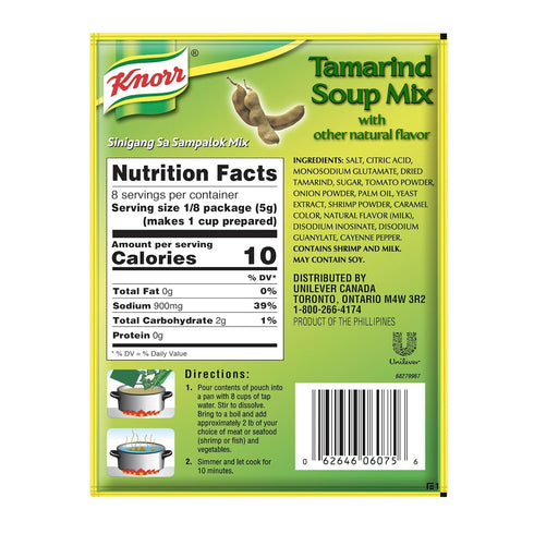 Knorr Tamarind Soup Mix (Sinigang sa Sampalok Mix), 1.41oz (40g) (3)...