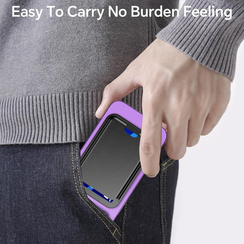 Coolpow Magnetic Phone Wallet for Apple Magsafe Wallet?Super Magnet? for iPhone Wallet Card Holder for Apple Wallet Magsafe for iPhone 15 14 13 12...