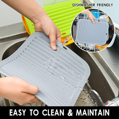 Smithcraft Silicone Trivets for Hot Dishes, Pots & Pans, Silicone Pot Holders Table & Counter, Hot Pads for Kitchen - Waterproof Trivet mat, Heat ...