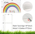 Blank Yard Signs With Stakes, 2 Pack 18 x 12 Inches White Plastic Yard Lawn Sign For Happy Birthday,Garage Sale Signs, Rent, Guidepost Decorations...