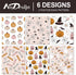 AnyDesign 12 Sheet Halloween Wrapping Paper Boho Pink Pumpkin Ghost Gift Wrap Paper Bulk Folded Flat Halloween Print Art Paper for Halloween Birth...