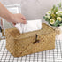 Sumnacon Tissue Box Cover Rectangle Tissue Box Seagrass Tissue Box Holder Woven Tissue Holder Decorative Tissue Cover for Bathroom Tissue Box Cove...