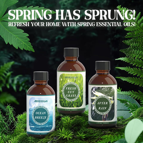 Ocean Breeze Essential Oil 4 Fl Oz (120ml) - ARVIDSSON Spring Summer Fragrance Oil, Ocean Breeze Oil for Diffusers, Candle Making, Homemade Soap...
