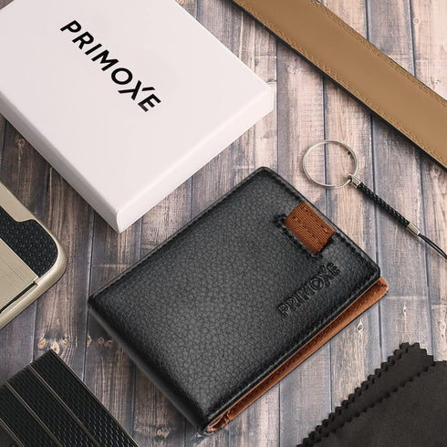 RFID Blocking Bifold Slim Vegan Leather Minimalist Front Pocket Wallets for Men Money Clip...