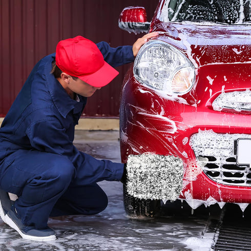 TAKAVU Microfiber Cleaning Mitt, 2 Pack Premium Cyclone Car Washing Gloves, Scratch-Free Lint-Free Wash Mitts, Holds Tons of Sudsy Water for Effec...