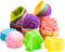R HORSE 42Pcs Mini Size Silicone Molds, 2 x 0.8 inch Cupcake Multi Flower Shapes Baking Cups Non-Stick Donut Wrapper Mold Muffin Liners Washable f...
