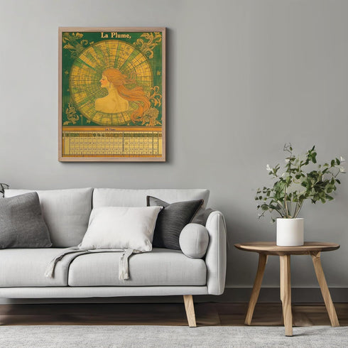 Posterizer 1 pcs-inspired by classic art-La Plume-vintage poster 4-Vintage Art-Collectibles & Fine Art- Gift for Men Women Entrepreneur Teens- unf...