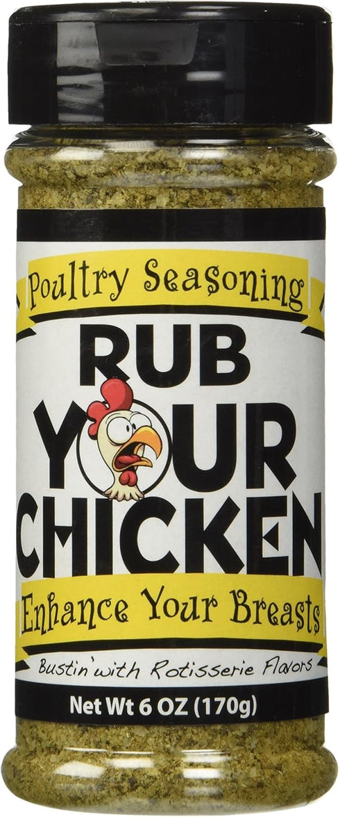 OLD WORLD SPICES & SEASONINGS INC Rub Your Chicken Rotisserie Flavor Seasoning - 6 Ounce Jar...