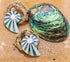 Iridescent Paua Abalone Shell Necklaces for Women, Handcrafted Mother of Pearl Necklace, Handmade Beaded Seashell Abalone Necklace Jewelry EA209...