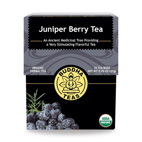 Buddha Teas Organic Juniper Berry Tea - OU Kosher, USDA Organic, CCOF, 18 Bleach-Free Tea Bags...