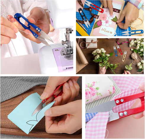 24Pcs Sewing Scissors for Fabric, Thread Yarn Embroidery Clippers Cutter, Small Snips Trimming Nipper, Great for Stitch, Art Craft, Mini DIY Suppl...