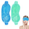 2Pack Cold Cooling Eye Mask, Reusable Gel Eye Mask Hot/Cold Therapy Gel Bead Eye Mask with Plush Backing for Headache/Puffiness/Migraine/Stress Re...