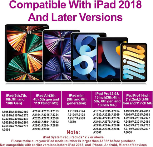 Stylus Pen for iPad, Apple Pen for iPad Air 11&13-inchi,iPad 10th/9th Gen,iPad Pencil for iPad(2018-2024), iPad Pro11/iPad Pro12.9 3/4/5/6th Gen, ...