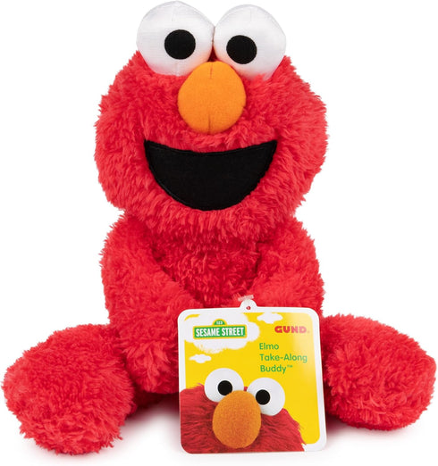 GUND Sesame Street Official Elmo Take Along Buddy Plush, Premium Plush Toy for Ages 1 & Up, Red, 13”...