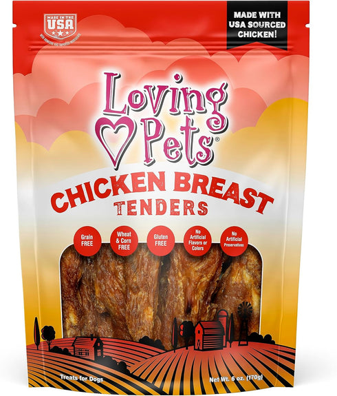 Loving Pets Chicken Breast Tenders Dog Treat 6 oz....