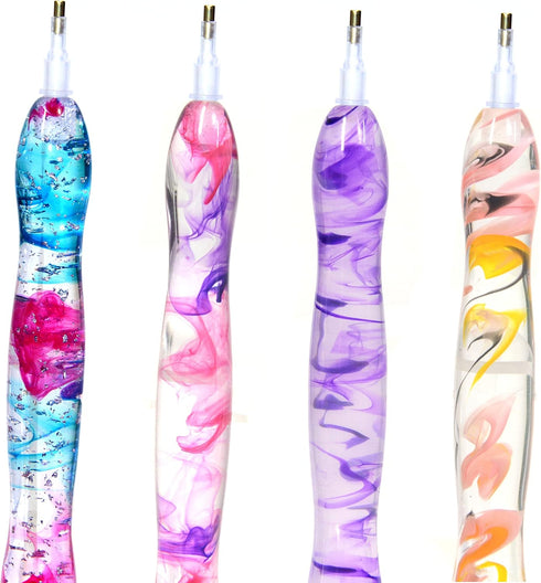 Diamond Painting Pen, Diamond Art Pen, Diamond Painting Stylus, Resin 5D Diamond Painting Art Drill Pen Kit Tool Accessory with 14pc Thin Tips and...