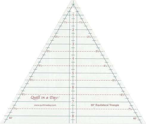 Quilt In A Day Equilateral Triangle Ruler, 8.5", Clear...