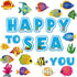 Fish Cutouts Tropical Fish Classroom Bulletin Board Decorations Fishing Ocean Themed Birthday Party Supplies for Toddler Kids Students Classroom...